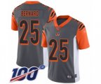 Cincinnati Bengals #25 Giovani Bernard Limited Silver Inverted Legend 100th Season Football Jersey