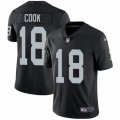 Oakland Raiders #18 Connor Cook Black Team Color Vapor Untouchable Limited Player NFL Jersey