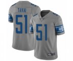 Detroit Lions #51 Jahlani Tavai Limited Gray Inverted Legend Football Jersey