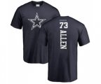 Dallas Cowboys #73 Larry Allen Navy Blue Backer T-Shirt