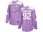 Washington Capitals #92 Evgeny Kuznetsov Purple Authentic Fights Cancer Stitched NHL Jersey