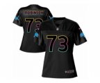 Women Detroit Lions #73 Greg Robinson Game Black Fashion NFL Jersey