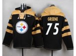 Pittsburgh Steelers #75 Joe Greene Black Player Pullover NFL Hoodie