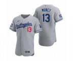 Los Angeles Dodgers Max Muncy Gray 2020 World Series Champions Road Authentic Jersey