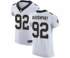 New Orleans Saints #92 Marcus Davenport White Vapor Untouchable Elite Player Football Jersey