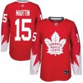 Toronto Maple Leafs #15 Matt Martin Premier Red Alternate NHL Jersey