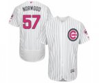 Chicago Cubs James Norwood Authentic White 2016 Mother's Day Fashion Flex Base Baseball Player Jersey