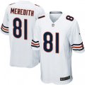 Chicago Bears #81 Cameron Meredith Game White NFL Jersey