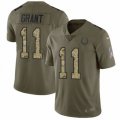 Indianapolis Colts #11 Ryan Grant Limited Olive Camo 2017 Salute to Service NFL Jersey