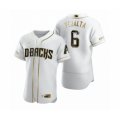 Arizona Diamondbacks #6 David Peralta Nike White Authentic Golden Edition Jersey