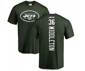 New York Jets #36 Doug Middleton Green Backer T-Shirt