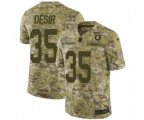 Indianapolis Colts #35 Pierre Desir Limited Camo 2018 Salute to Service NFL Jersey
