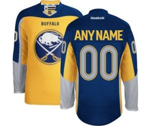 Reebok Buffalo Sabres Customized Authentic Gold New Third NHL Jersey