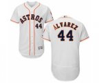Houston Astros Yordan Alvarez White Home Flex Base Authentic Collection Baseball Player Jersey