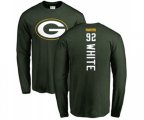Green Bay Packers #92 Reggie White Green Backer Long Sleeve T-Shirt