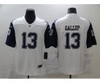 Dallas Cowboys #13 Michael Gallup White 2016 Color Rush Stitched NFL Nike Limited Jersey