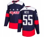 Washington Capitals #55 Aaron Ness Authentic Navy Blue 2018 Stadium Series NHL Jersey