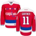 Washington Capitals #11 Mike Gartner Authentic Red Third NHL Jersey