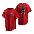 Nike Minnesota Twins #12 Jake Odorizzi Red Alternate Stitched Baseball Jersey
