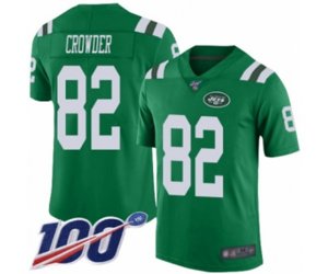 New York Jets #82 Jamison Crowder Limited Green Rush Vapor Untouchable 100th Season Football Jersey
