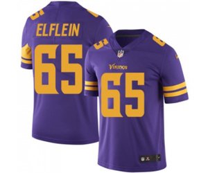 Minnesota Vikings #65 Pat Elflein Limited Purple Rush Vapor Untouchable Football Jersey