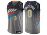 Oklahoma City Thunder #0 Russell Westbrook Gray NBA Swingman City Edition Jersey