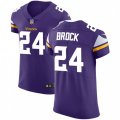 Minnesota Vikings #24 Tramaine Brock Purple Team Color Vapor Untouchable Elite Player NFL Jersey