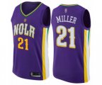 New Orleans Pelicans #21 Darius Miller Swingman Purple Basketball Jersey - City Edition