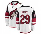 Arizona Coyotes #29 Mario Kempe Fanatics Branded White Away Breakaway Hockey Jersey