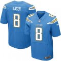Los Angeles Chargers #8 Drew Kaser Elite Electric Blue Alternate NFL Jersey