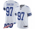 Dallas Cowboys #97 Taco Charlton White Vapor Untouchable Limited Player 100th Season Football Jersey