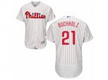 Philadelphia Phillies #21 Clay Buchholz White Flexbase Authentic Collection MLB Jersey