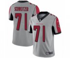Atlanta Falcons #71 Wes Schweitzer Limited Silver Inverted Legend Football Jersey