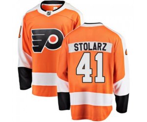 Philadelphia Flyers #41 Anthony Stolarz Fanatics Branded Orange Home Breakaway NHL Jersey