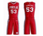 Philadelphia 76ers #53 Darryl Dawkins Swingman Red Basketball Suit Jersey Statement Edition