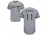 Chicago White Sox #11 Luis Aparicio Grey Flexbase Authentic Collection MLB Jersey