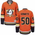 Anaheim Ducks #50 Antoine Vermette Authentic Orange Third NHL Jersey