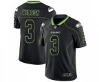 Seattle Seahawks #3 Russell Wilson Limited Lights Out Black Rush Football Jersey