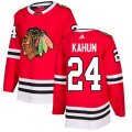 Chicago Blackhawks #24 Dominik Kahun Red Home Authentic Stitched NHL Jersey