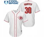 Cincinnati Reds #30 Ken Griffey Replica White Home Cool Base Baseball Jersey