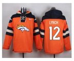 Denver Broncos #12 Paxton Lynch Orange Player Pullover Hoodie