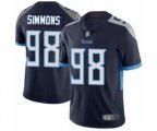 Tennessee Titans #98 Jeffery Simmons Navy Blue Team Color Vapor Untouchable Limited Player Football Jersey