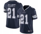 Dallas Cowboys #21 Ezekiel Elliott Navy Blue Team Color Vapor Untouchable Limited Player Football Jersey