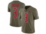 Tampa Bay Buccaneers #3 Jameis Winston Limited Olive 2017 Salute to Service NFL Jerse