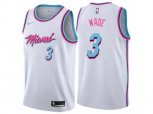 Miami Heat #3 Dwyane Wade Authentic White NBA Jersey - City Edition