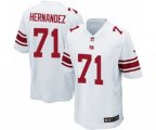 New York Giants #71 Will Hernandez Game White NFL Jersey
