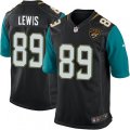 Jacksonville Jaguars #89 Marcedes Lewis Game Black Alternate NFL Jersey