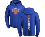 New York Knicks #7 Carmelo Anthony Royal Blue Backer Pullover Hoodie