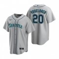 Nike Seattle Mariners #20 Daniel Vogelbach Gray Road Stitched Baseball Jersey
