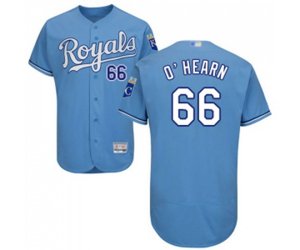 Kansas City Royals #66 Ryan O\'Hearn Light Blue Alternate Flex Base Authentic Collection Baseball Jersey